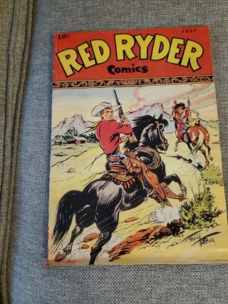 Vintage Reprint Red Ryder Comic Book July 1947 No 48