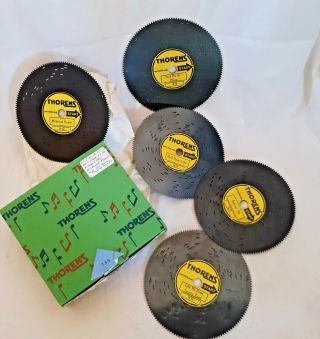 5 Pc Vintage Thorens 4.  5 " Disc Set Country/folk (wldwdflwr,  Cntryrds,  Release Me,