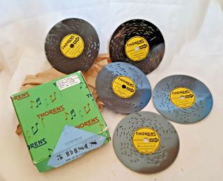 Vintage Thorens 4.  5 " Disc Set,  5 Waltz Classics (mrywdw,  Twohrts,  Skatersw,  Overwvs