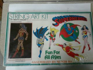 Wonder Woman Superheroes String Art Kit By Smith House Inc.  1976