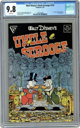 Uncle Scrooge 219 Cgc 9.  8 1987 1497526046