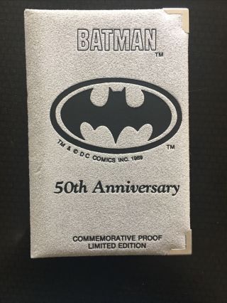 Batman Batwing 50th Anniversary Silver Coin Complete Dc Comics
