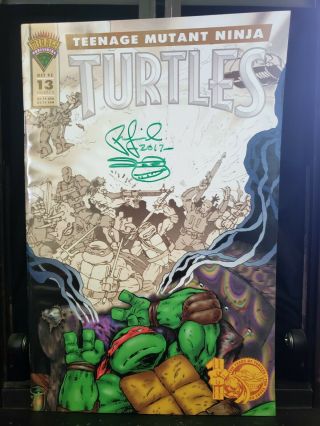 Teenage Mutant Ninja Turtles Vol.  2 13 Mirage Autographed Peter Laird 2017 Tmnt