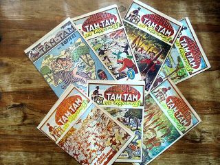 Complete 7 Vol Set Tam Tam Of Africa - ΤΑΜ ΤΑΜ ΤΗΣ ΑΦΡΙΚΗΣ Greek Pulp Comics