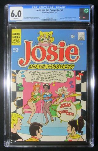 Josie And The Pussycats 50 (1970) Cgc 6.  0.  " Hanna - Barbera Studios " Story