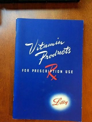Vintage Vitamin Products By Eli Lilly And Company Copyright 1941