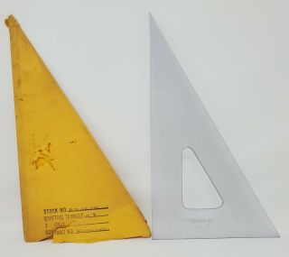 Vintage Drafting Triangle Airmate Co. ,  1030 10 - Inch,  From 1950s Or 