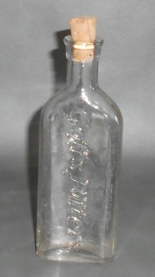C1895 Antique Quack Medicine Bottle - Goff 