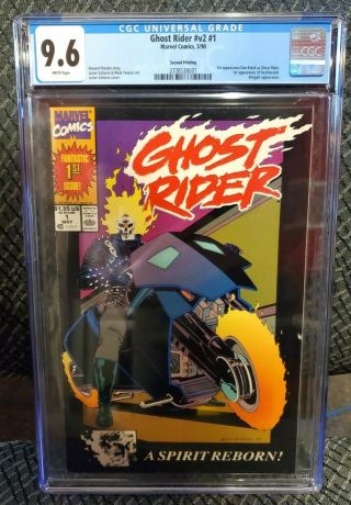 Ghost Rider 1 Cgc 9.  6 - Nm,  Vol 2.