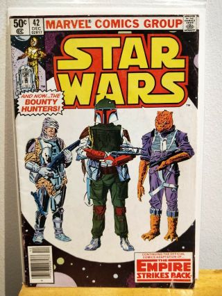 Star Wars 42 (marvel) First Appearance Of Boba Fett And Yoda - Newstand