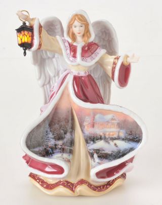 Thomas Kinkade Angel Of Hope Second Issue Winter Angels Of Light Figurine 2004