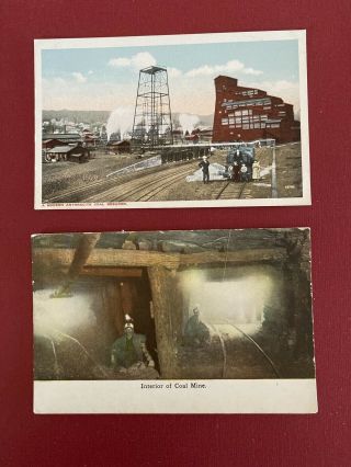 Vintage Postcards Coal Mine,  Anthracite Coal Breaker.  Early 1900’s.  Scranton Pa