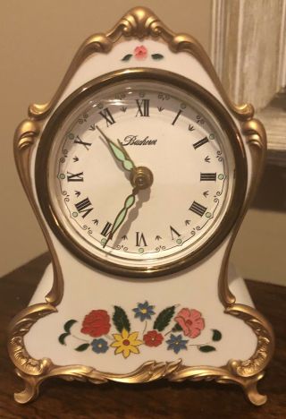 Vintage Bucherer Wind Up Musical Alarm Clock Oh What A Morning Landor