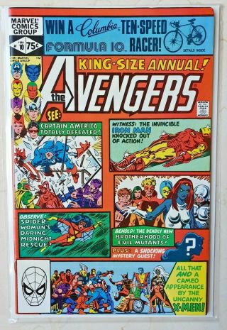 The Avengers King - Size Annual 10 1981 1st Appearance Of Rogue