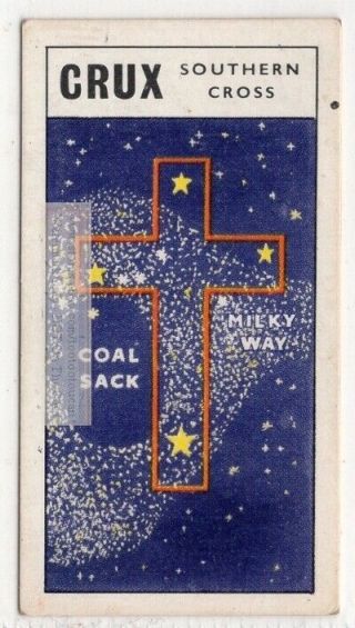 Crux Southern Cross Constellation Solar System Space Vintage Trade Card