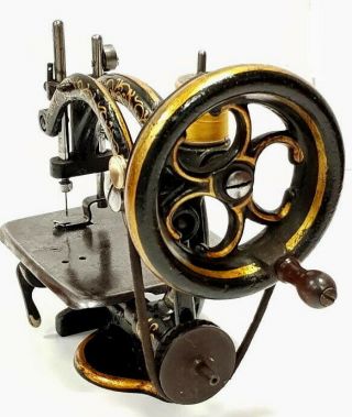 WOW Antique & rare CLEMENS MULLER sewing machine circa 1870 Nähmaschine 3