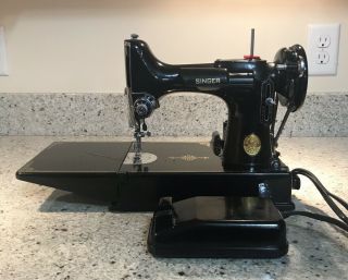 Vintage Singer Sewing Machine Featherweight 3 - 120
