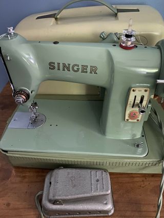 Singer 185k Sewing Machine In Carry Case Green Ep378884 Simanco 33681/18