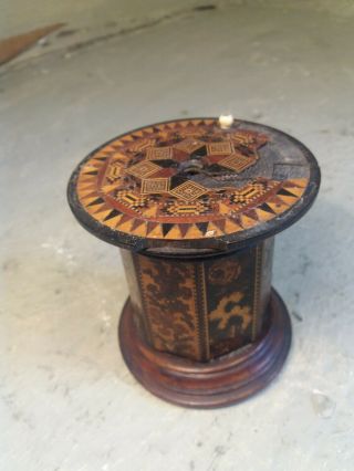 Antique Tunbridge Ware Sewing Box,  Restoration Project