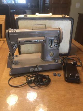 Vintage Singer 301a Sewing Machine With Case 1950s