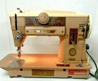 Singer 401a Sewing Machine Vintage Heavy Duty Slant O Matic