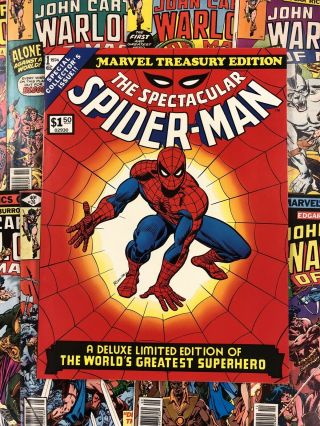 Marvel Treasury Edition 1,  Vf,  1974 Marvel Comics,  The Spectacular Spider - Man