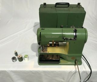 Vintage Elna Supermatic Sewing Machine W/ Case Wj3