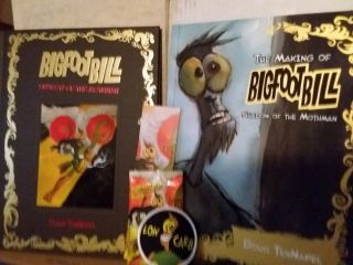 Bigfoot Bill,  Making Of Sketchbook Signed By Doug Tennapel,  Patch & Cards