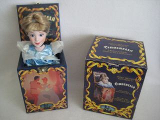 Disney Princess Cinderella Musical Jack in the Box Limited Edition Enesco 2