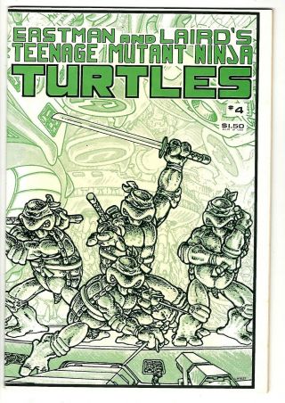 Teenage Mutant Ninja Turtles 4 (1985) Fn/vf - Vf Eastman - Laird 1st Print