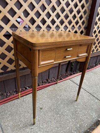 Vintage Singer Sewing Machine Table/cabinet - A 401a Came Out Of This Table