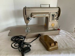 Vintage 1951 Singer 301a Slant Needle Heavy Duty Long Bed Sewing Machine
