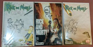 Rick And Morty Comic 16 Rare Variant Last Of Us,  25 & 35 Sketch Covers