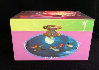 Vintage Disney Tinker Bell Peter Pan Music Jewelry Box 