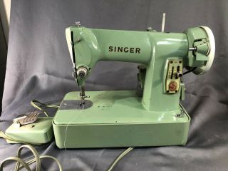 Singer Sewing Machine Parts Motor Lamp Pedal Sea Foam Green Rfj8 - 8 Parts Repair
