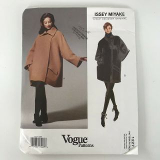 Vintage Vogue 1227 Issey Miyake Coat Design Uncut Sewing Pattern All Sizes 1993