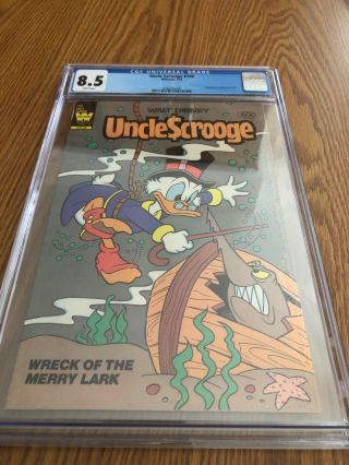Whitman Uncle Scrooge 198 Comic Cgc Graded 8.  5 (very Rare) See Photos