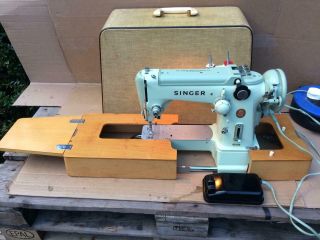 Singer 320k Cylinder Arm Semi Industrial Heavy Duty Zigzag Freehand Embroidery