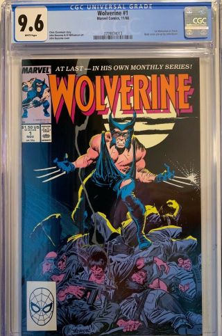 Wolverine 1 (1988) Cgc 9.  6 Nm,  1st Wolverine As Patch 1st Ongoing Solo Series