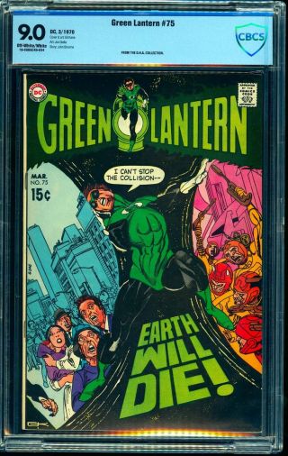 Green Lantern 75 Cbcs Vf/nm 9.  0 Off White To White Dc Comics