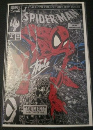 Stan Lee Signed Comic Spider - Man 1 At Comic Con