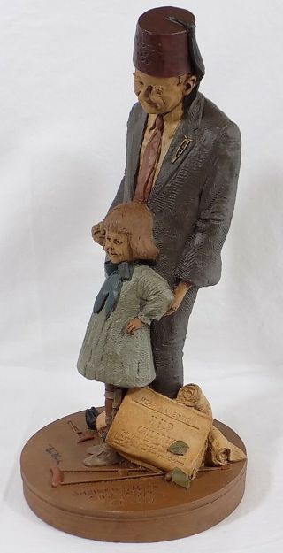 12 " Tom Clark Statue Figure " Shriner And Hope " / Edition 34 / 1987 / Signed