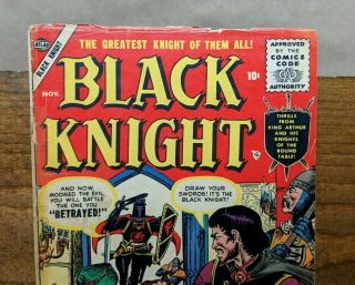 BLACK KNIGHT 4 (Atlas,  1955) Stan Lee Fred Kida Joe Maneely John Romita 2