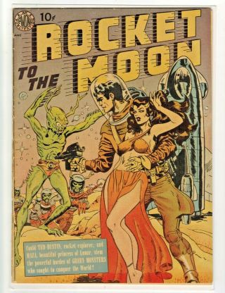 Rocket To The Moon Avon One - Shot Classic Sci - Fi Cover Golden Age Comic