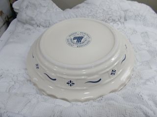 Longaberger Woven Traditions Heritage Blue Accent 10 1/4 " Pie Plate