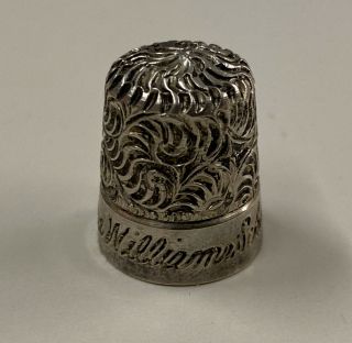 Simons Brothers Sterling Silver Thimble Elsa Williams School Of Needlework Rare 2