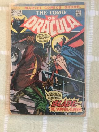 Tomb Of Dracula 10 (july 1973,  Marvel) 6.  0 Fn
