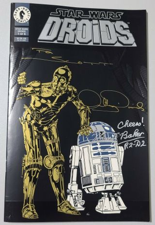 Star Wars Droids 1 1994 Dark Horse Comics Signed By K.  Baker And A.  Daniels