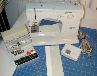 Elna Supermatic 62c Sewing Machine Complete Case & Accessories Serviced