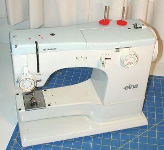 Elna Supermatic 62C Sewing Machine Complete Case & Accessories Serviced 2